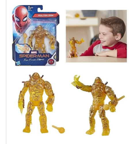 Figura Marvel Molten Man Far From Home Hasbro Spiderman