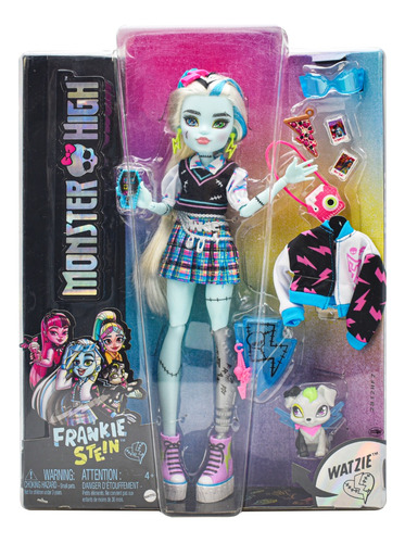 Monster High Frankie Stein Mascota Watzie 28cm Mattel