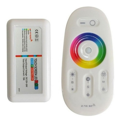 Controlador Led 18a Control Remoto Rgb Touch Rf 12-24v 120w