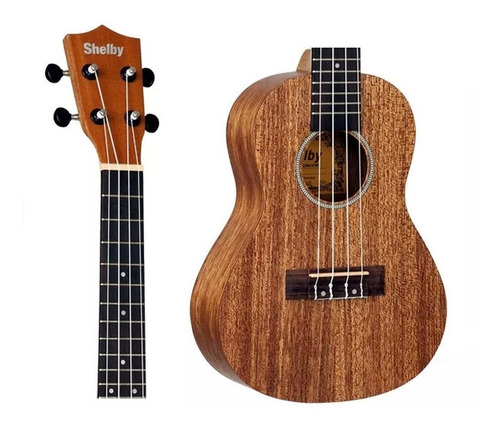 Ukulele Acústico Concerto Shelby Su23m By Eagle - Mogno
