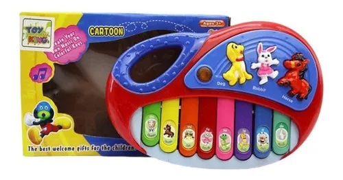 Pianinho Fazenda Teclado Musical Bichos Infantil Sons Top