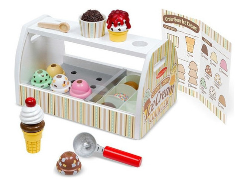 Helado Y Cuchara De Madera Melissa Y Doug (28 Piezas)