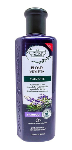 Shampoo Flores E Vegetais Blond Matizante - 310ml