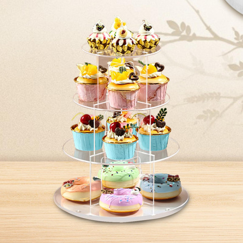 Soporte De Acrílico Para Cupcakes, Torre De 4 Niveles