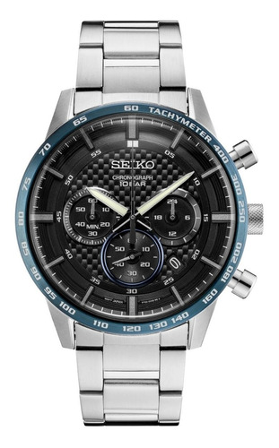 Reloj Seiko Crono Deportivo Sumergible De Acero Ssb357
