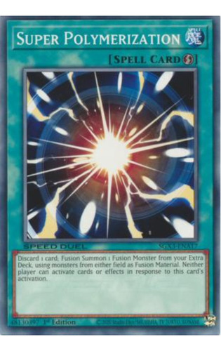 Tarjeta Yugioh Super Polymerization Sgx3-ena17 Common