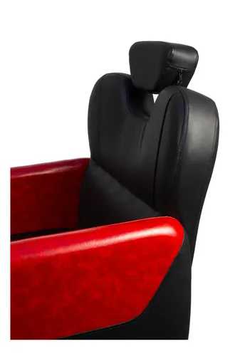 Sillon Barbero Barberia Sillon De Peluqueria Milan Con Rojo