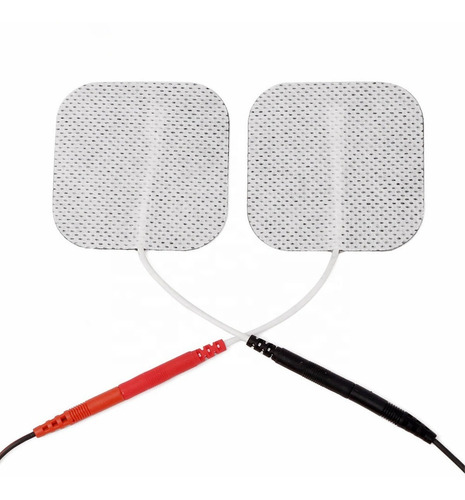 4 Electrodos Parches Pads 5x5 Cola De Ratón Tens Ems Fisiote