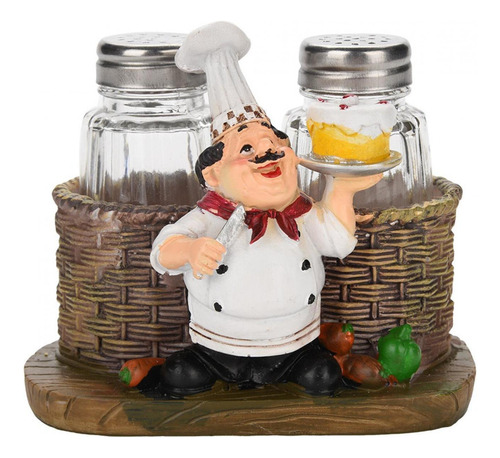 Figura Decorativa De Cocina Bar Restaurante Estatua Chef & P