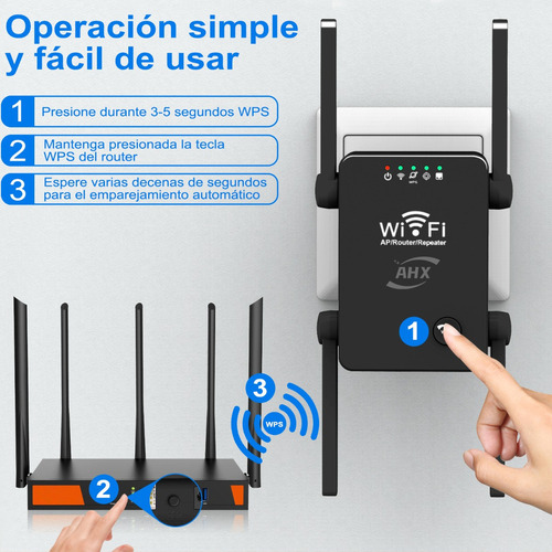 . Repetidor Wifi Amplificador Señal Extensor 300mbps 2.4g