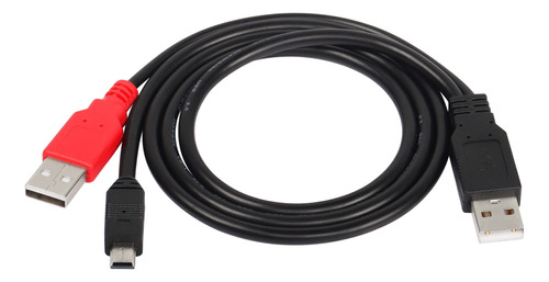 Cerrxian Cable Usb Dual Tipo A 2.0 Macho A Mini Usb De Sincr