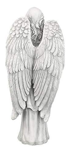Diseño Toscano Divine Guidance Praying Angel Garden Estatua 