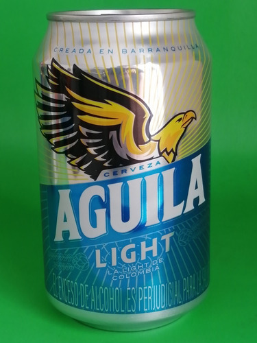 Lata Cerveza Aguila Light Colombiana Coleccion Empcerveza