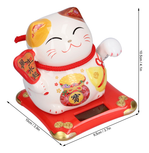 Adorno De Bienvenida Fortune Cat Ceramic Wealth