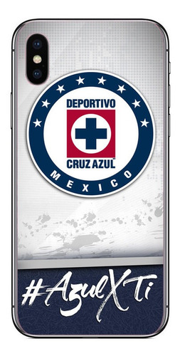 Funda Para iPhone Varios Diseños Tpu Cruz Azul