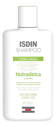 Isdin Nutradeica Shampoo Anti Caspa Grasa 200ml.