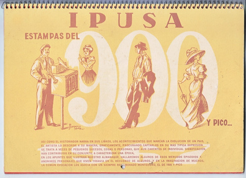 1967 Almanaque Ipusa Estampas Del 900 Arte Fernandez Muniz 