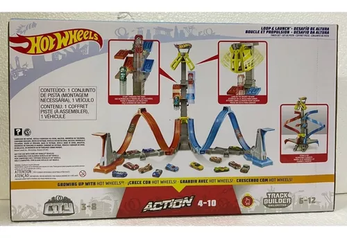 Lançador Pista Hot Wheels Action Vertical Mattel