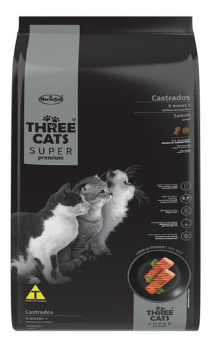 Three Cats Super Premium Adulto Castrado 10.1 Kg Con Regalo