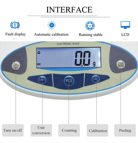 Balanza Analítica De Laboratorio De 0,1g 10kg Alta Precisión