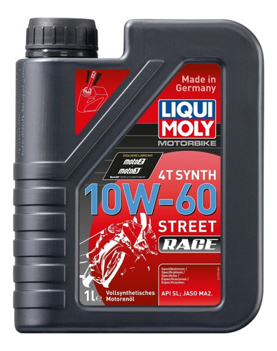 Liqui Moly 10w60 Race Sintetico Aceite Lubricante Moto X 1lt