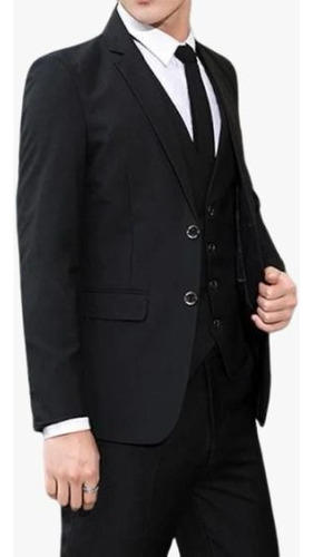 Kit Terno Slim Completo - Paletó+calça+colete+gravata