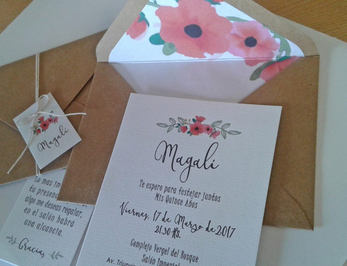 Tarjetas Invitaciones 15 Años X50