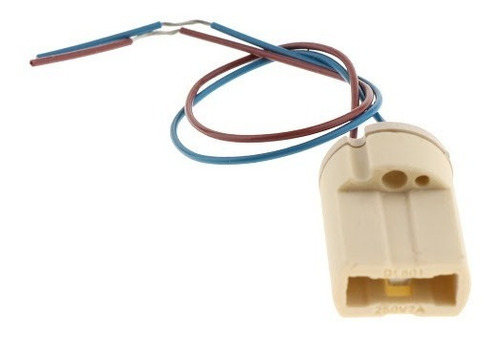 Zócalo Portalámpara G9 Cerámico Conector Bipin 220v Cableado