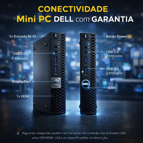 Mini Pc Dell I7 7° Ger 8gb Ddr4 240gb + Kit Completo Monitor