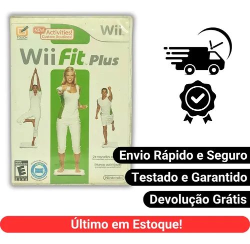 Jogo Wii Fit Plus Nintendo Wii Cib Completo Americano Fisico