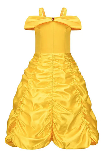 Disfraz Bella Y La Bestia Completo Importado Vestido Niña
