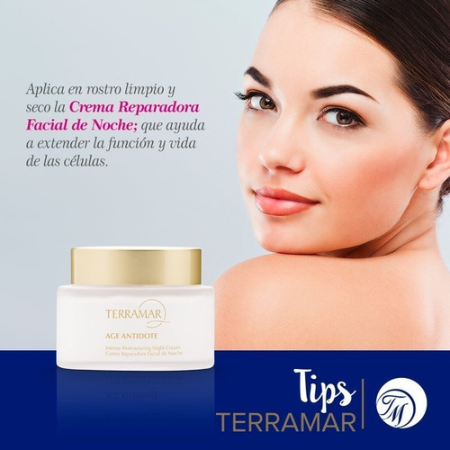 Imagen 1 de 1 de Crema Reparadora Facial Nocturna Terramar