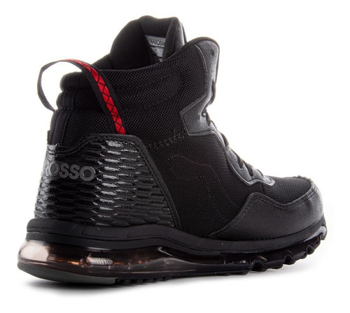 Imagen 6 de 6 de Tenis Deportivo Karosso Grabado Suela De Aire Negro 7543
