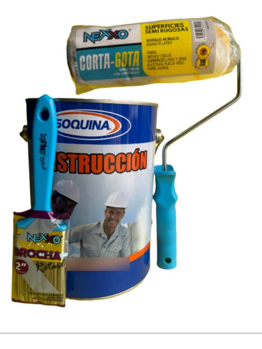 Kit Pintor Latex Al Agua Soquina Cc70 Gl
