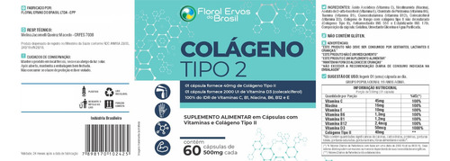 Colágeno Tipo 2 I I 6x 60 Cáp + Vitaminas Máximo 1 Ao Dia