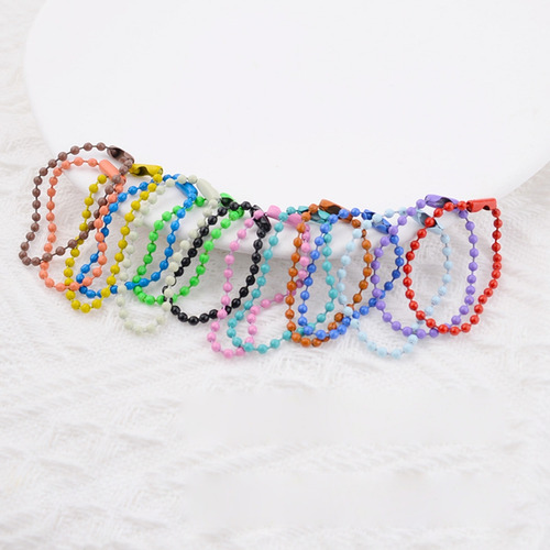 Cadena De 100 Colorida Con Cuentas Para Llaveros Y Accesorio