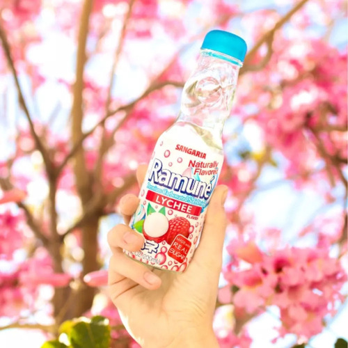 Bebida Japonesa Ramune Sabor Lychee 200ml Gasificada