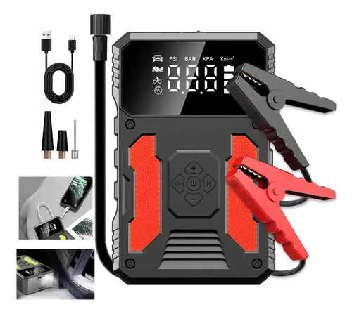 Jump Starter 12v Portatil 3000a Suv Moto Auxiliar Partida