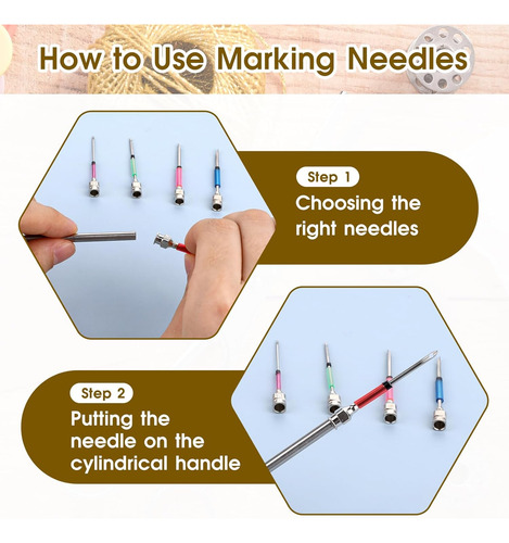 9 Needles Magic Bordado Set,caja Y Cambiador Cabeza Roscador