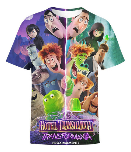 Gh Playera Animada De Manga Corta Del Hotel Transylvania