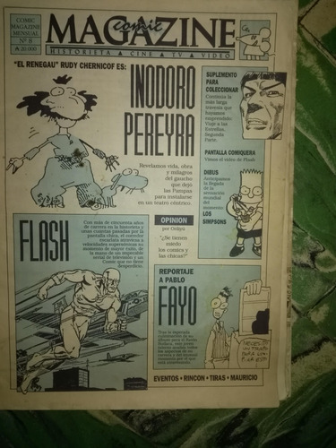 Revista Comic Magazine - Flash - I. Pereyra  - Nº 8 Año 1991