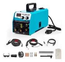 Comprar Soldadoras Inversora Maquina De Soldar Microalambre Portatil Color Cian Adeske MIG\u002FMMA-145 110V