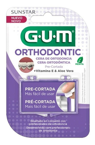 Cera Para Ortodoncia Pre-cortada Gum Sabor Menta