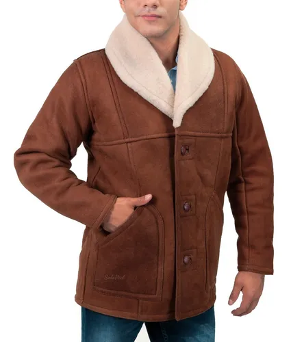 Chamarras de piel con borrega hot sale
