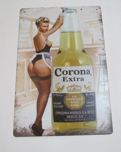 Poster Anuncio Cartel Cerveza Decoracion Bar Corona Extra