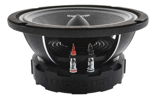 Bocina 8 Medio Rango 600 Watts Rms 8 Ohms Monster Sma801 Color Negro