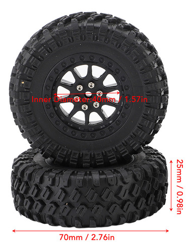 Llantas Rc Wheel Para Coche, De Goma, Robustas, Camionetas C