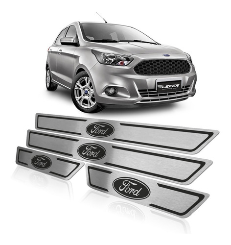 Cubre Zocalos Protector Inox P/ Ford Accesorios X 4