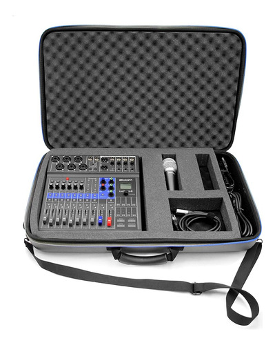 Casematix Music Equipment Mixer Case Compatible Con Zoom Liv