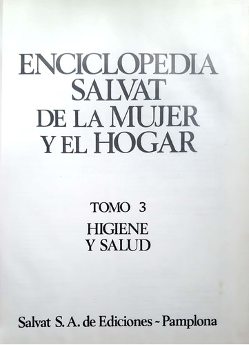 Enciclopedia De La Mujer Higiene Y Salud Salvat Usado #